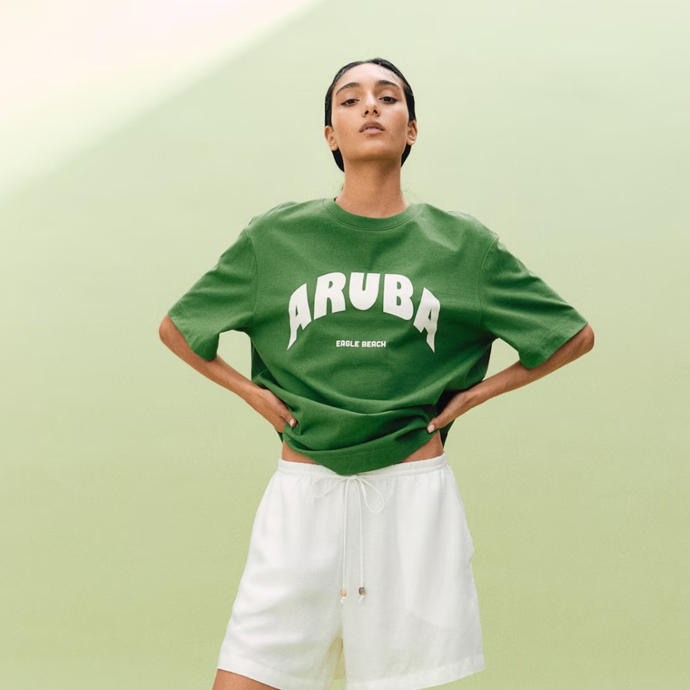H&M Aruba Green T-shirt Small
